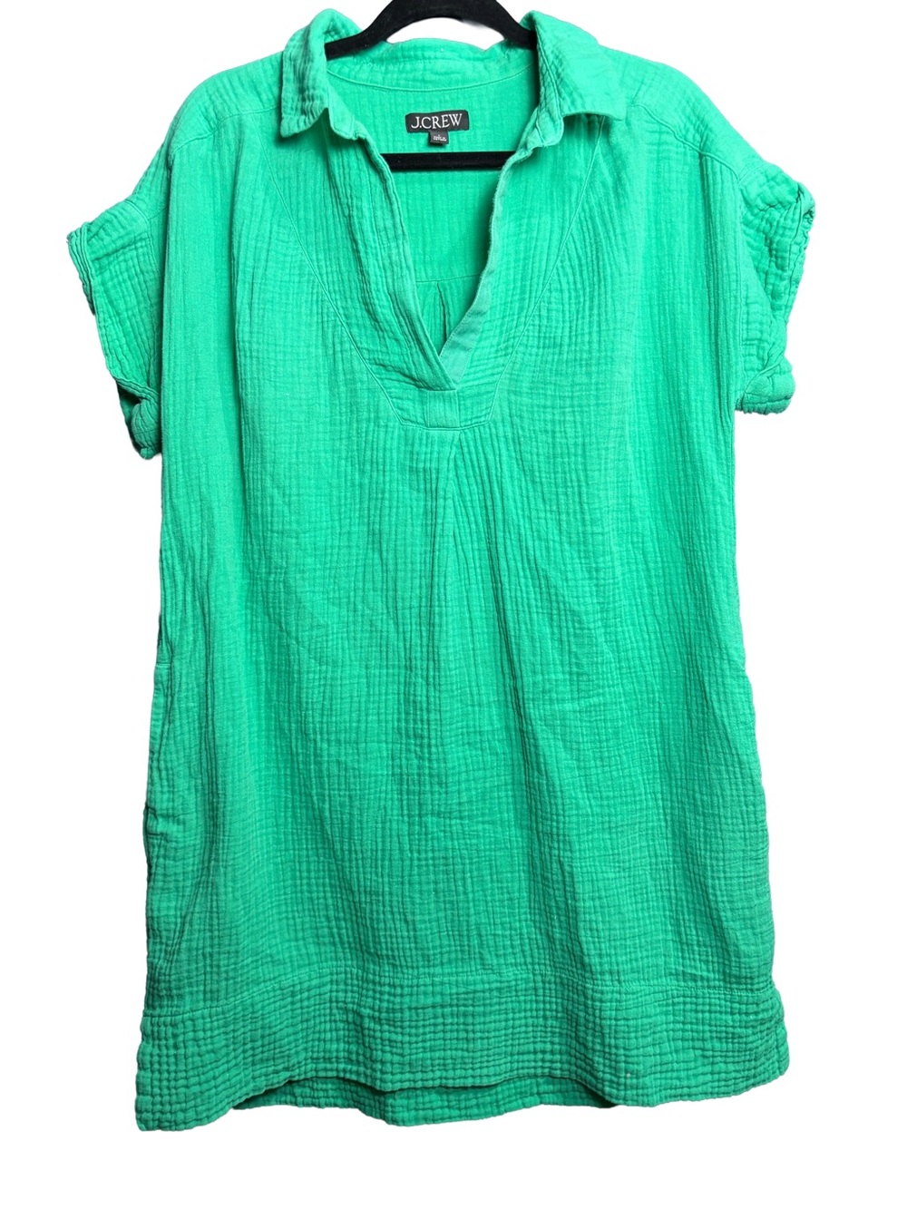 J. Crew Teal Green Gauze Tunic Shirt